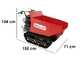 Brouette &agrave; chenilles GeoTech Pro GeoPorter H-540D Hydro - Caisson dumper hydraulique 500Kg