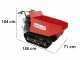 Brouette &agrave; chenilles GeotechPro GeoPorter H-540D Hydro - Caisson dumper hydraulique 500Kg