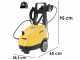 Nettoyeur haute pression &eacute;lectrique &agrave; eau froide Lavor Tucson 1509 GL - Monophas&eacute; &agrave; eau froide 160 bars max