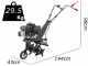 Motobineuse Blackstone TIL-B 360 avec moteur thermique 150cc - 5hp - Fraise 36 cm