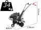 Motobineuse Blackstone TIL-B 560 avec moteur thermique &agrave; essence 161cc - 5.5hp - Fraise cm 56