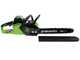 Greenworks GD40CS18 - Tron&ccedil;onneuse &agrave; batterie 40 V - SANS BATTERIE NI CHARGEUR