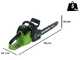 Greenworks GD40CS18 - Tron&ccedil;onneuse &agrave; batterie 40 V - SANS BATTERIE NI CHARGEUR