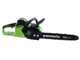 Greenworks GD40CS18 - Tron&ccedil;onneuse &agrave; batterie 40 V - SANS BATTERIE NI CHARGEUR
