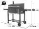 Barbecue &agrave; charbon CB3000 Large - Version Grand format - Surface de cuisson 3000 cm2