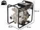 Moto-pompe diesel Blackstone BD-ST 10000ES pour eaux charg&eacute;es avec raccords 100 mm - Euro 5