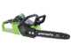 Greenworks GD40CS15 40V  - Tron&ccedil;onneuse &agrave; batterie - Guide 35 cm - SANS BATTERIE NI CHARGEUR