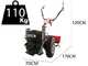 GINKO 706 Motoculteur diesel - Kohler KD 15 350 - 9,5 Cv
