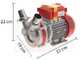Rover Novax 40-M - Pompe &eacute;lectrique de transfert en alliage antioxydant - Monophas&eacute; - 230V