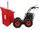 Brouette &agrave; moteur GeoTech Pro  GEOTRAK 500 - benne dumper 500 kg - 6 roues motrices