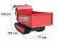 Brouette &agrave; chenilles BLUE BIRD Transporter 500 H - Caisson extensible avec charge de 500 Kg