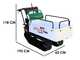 Brouette &agrave; chenilles Seven Italy T500 GX-E - Benne extensible - d&eacute;marrage &eacute;lectrique - Capacit&eacute; portante 500 kg