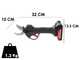 S&eacute;cateur &eacute;lectrique de taille Zanon ZM 35 -Double diam&egrave;tre de coupe &Oslash; 20-35 mm -2 batteries incluses