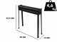 Seven Italy BBQ-80 Classic - Grille pour brochettes &agrave; charbon - 80x15&nbsp;cm