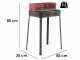 Barbecue &agrave; charbon Seven Italy Flavia  s/r - Surface de cuisson 45.5x29.5  cm