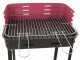 Barbecue &agrave; charbon Seven Italy Flavia  s/r - Surface de cuisson 45.5x29.5  cm