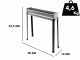 Barbecue &agrave; charbon sp&eacute;cial brochettes en acier inox - Zone de cuisson 80x15 cm