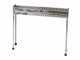 Barbecue &agrave; charbon sp&eacute;cial brochettes en acier inox - Zone de cuisson 80x15 cm