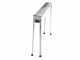 Barbecue &agrave; charbon sp&eacute;cial brochettes en acier inox - Zone de cuisson 80x15 cm