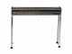 Barbecue &agrave; charbon sp&eacute;cial brochettes en acier inox - Zone de cuisson 80x15 cm