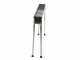 Barbecue &agrave; charbon sp&eacute;cial brochettes en acier inox - Zone de cuisson 80x15 cm