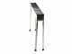 Barbecue &agrave; charbon sp&eacute;cial brochettes en acier inox - Zone de cuisson 80x15 cm