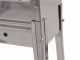 Barbecue &agrave; charbon sp&eacute;cial brochettes en acier inox - Zone de cuisson 80x15 cm