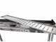 Barbecue &agrave; charbon sp&eacute;cial brochettes en acier inox - Zone de cuisson 80x15 cm