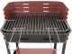 Seven Italy Flavia c/r 45 - Barbecue &agrave; charbon en fer artisanal - 45,5x29,5&nbsp;cm