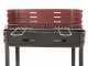 Seven Italy Flavia c/r 45 - Barbecue &agrave; charbon en fer artisanal - 45,5x29,5&nbsp;cm