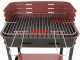 Seven Italy Flavia c/r 45 - Barbecue &agrave; charbon en fer artisanal - 45,5x29,5&nbsp;cm
