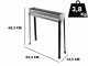 Seven Italy BBQ-60 INOX - Grille pour brochettes &agrave; charbon - 60x14&nbsp;cm