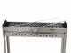 Seven Italy BBQ-60 INOX - Grille pour brochettes &agrave; charbon - 60x14&nbsp;cm