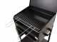 Barbecue &agrave; charbon en T&ocirc;le Polifemo - Surface de cuisson 47.5x37 cm