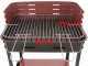 Seven Italy Flavia c/r 55 - Barbecue &agrave; charbon en fer artisanal - 55,5x29,5&nbsp;cm