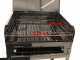 Barbecue en acier Achille INOX - avec grille r&eacute;glable - Surface de cuisson 57.5x37 cm