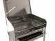 Mille Achille Medium - Barbecue &agrave; charbon en acier inox artisanal - 57,5x37&nbsp;cm