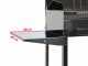 Seven Italy Achille Small - Barbecue &agrave; charbon en acier inox artisanal - 47,5x37&nbsp;cm
