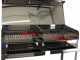 Seven Italy Achille Big - Barbecue &agrave; charbon en acier inox artisanal - 2x 47,5x37&nbsp;cm