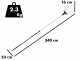 Peigne vibreur &eacute;lectrique &agrave; batterie au lithium Zanon Albatros AL300 210/340cm - 50,4 15.9 Ah