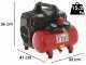 Compresseur &eacute;lectrique compacte portatif Fini SILTEK S/6 - Moteur 1 CV - 8 bars