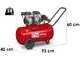 Fini Siltek 50 - Compresseur d'air &eacute;lectrique monophas&eacute;, oil-less - Moteur 1.3 CV - 50 L