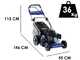Ma.ri.na Systems YLM 354 S  - Tondeuse thermique autotract&eacute;e - Coupe 52 cm - Moteur Yamaha MA190 - 4 en 1