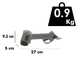 S&eacute;cateur &eacute;lectrique de taille Blackstone BPS-25 - 2 batteries 2.6 Ah 16.8 V