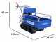 Brouette &agrave; moteur &agrave; chenilles BullMach Helios 320 E - Caisson extensible manuel 320Kg