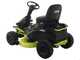 Tracteur tondeuse &agrave; batterie Ryobi RM480E  - Coupe mulching - &Eacute;jection lat&eacute;rale - 4 x 12V au plomb liquide