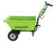 Brouette &eacute;lectrique sur batterie avec roues Greenworks G40GC Garden Cart 40V - SANS BATTERIE ET SANS CHARGEUR