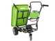 Brouette &eacute;lectrique sur batterie avec roues Greenworks G40GC Garden Cart 40V - SANS BATTERIE ET SANS CHARGEUR