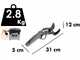 S&eacute;cateur &eacute;lectrique de taille BlackStone 500-BP - 1 batterie 5.2 Ah 36 V - Diam&egrave;tre de coupe 50 mm
