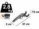 S&eacute;cateur &eacute;lectrique de taille BlackStone 500-BP - 1 batterie 5.2 Ah 36 V